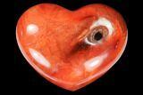 Colorful Carnelian Agate Heart #125737-1